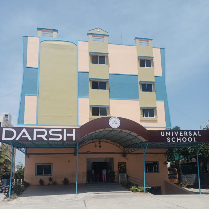 Darsh Universal School campus building in Kapra, Hyderabad